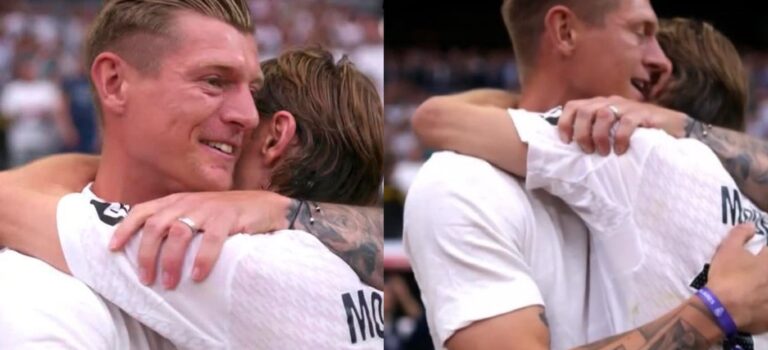 El emotivo homenaje del Bernabéu a Luka Modric y Carlo Ancelotti: «No llores porque terminó, sonríe porque sucedió»