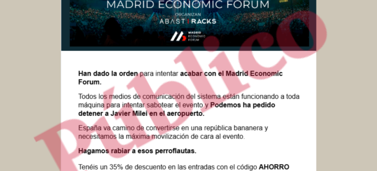 El menú de ‘Madrid Economic Forum’ se cocina en Andorra, aprovecha a los restos de PP y Vox y brinda con Milei