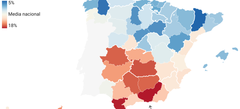 Las ‘dos Españas’ del paro: del 7% de desempleo en Cantabria al 16% en Extremadura