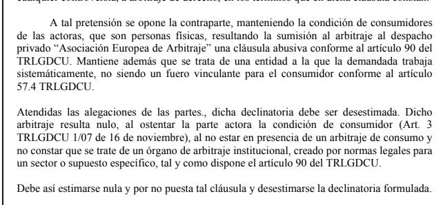 Un juez reconoce que los arbitrajes privados impuestos por ‘Tranquiler’ son «abusivos» y abre la puerta a nuevas denuncias